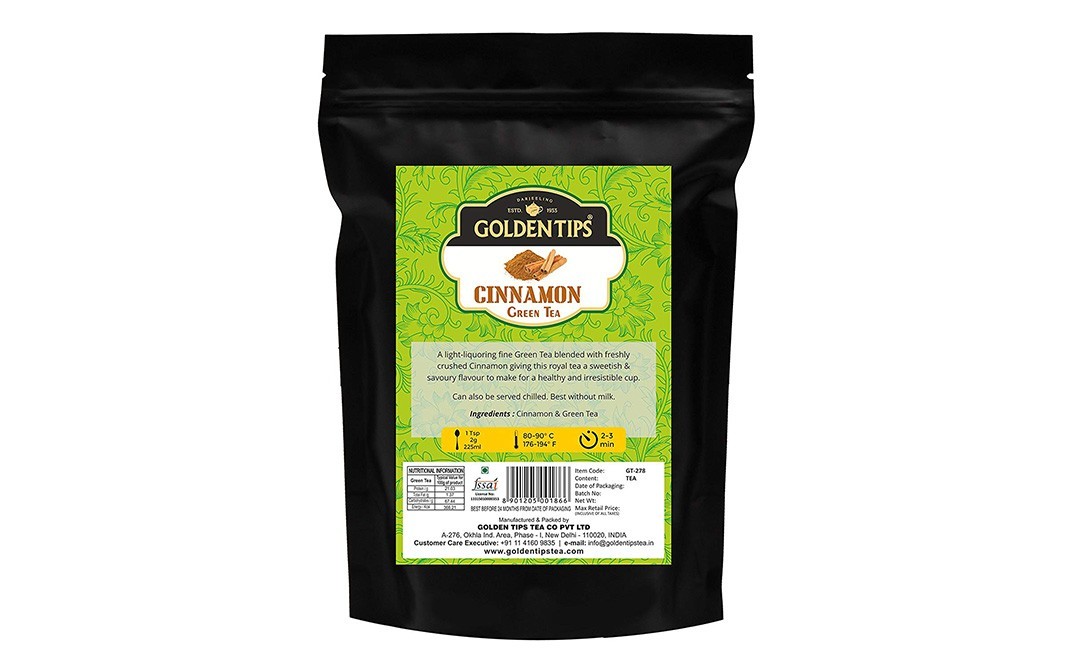 Golden Tips Cinnamon Green Tea    Pack  225 millilitre